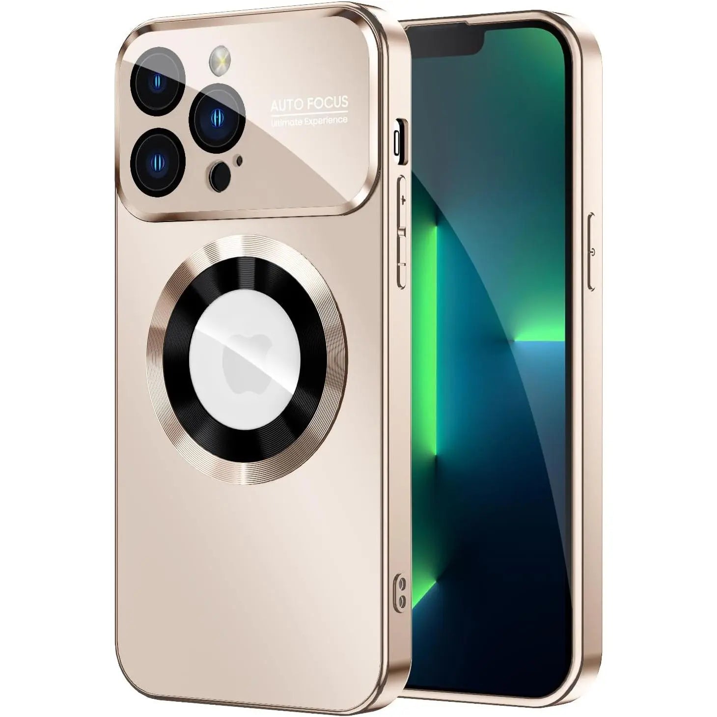 Magnetic for Iphone 17 Pro Max Cases 16 15 14 13 12Pro Max Plus, Compatible with Magsafe, Built-In Camera Lens Protector, Logo View, Military Grade Drop Proof Phone Case Cover Case, Purple